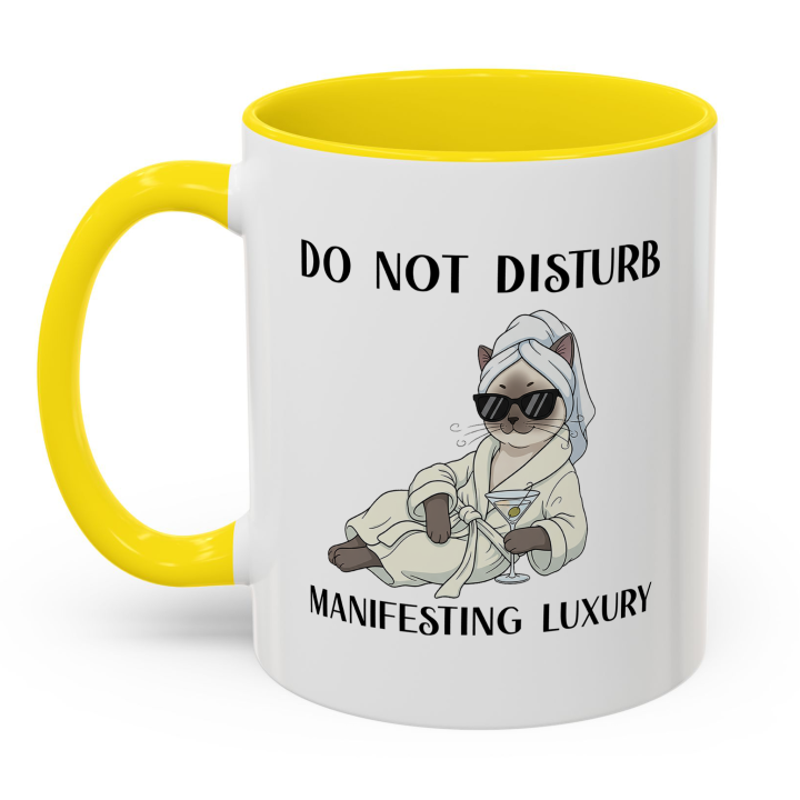 Glam Spa Cat Mug – Luxe Lounge Vibes