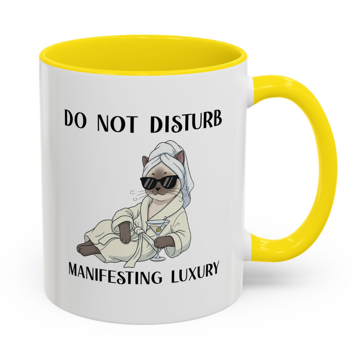 Glam Spa Cat Mug – Luxe Lounge Vibes