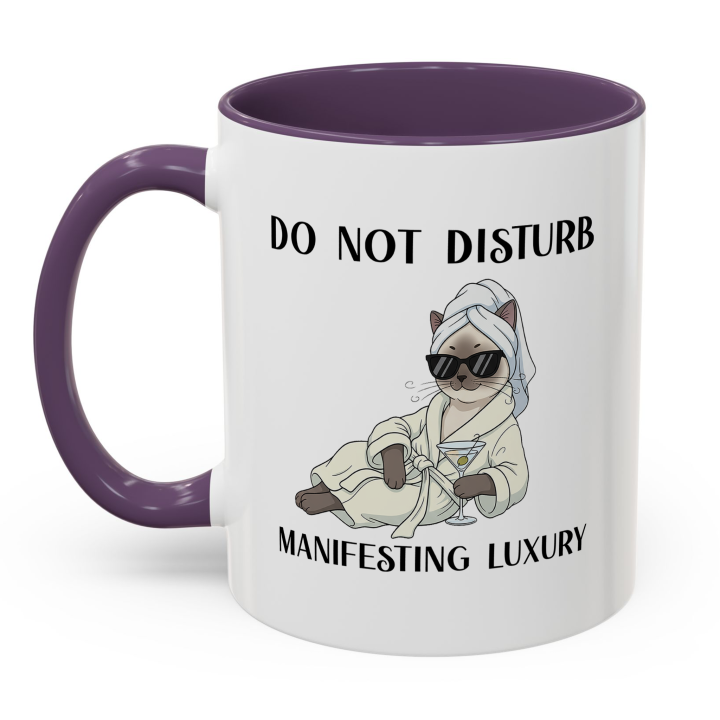 Glam Spa Cat Mug – Luxe Lounge Vibes