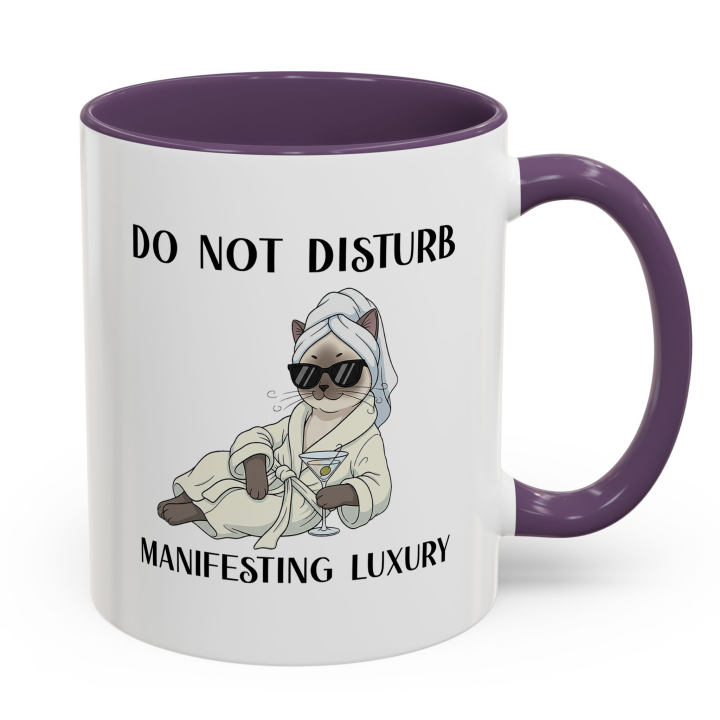 Glam Spa Cat Mug – Luxe Lounge Vibes