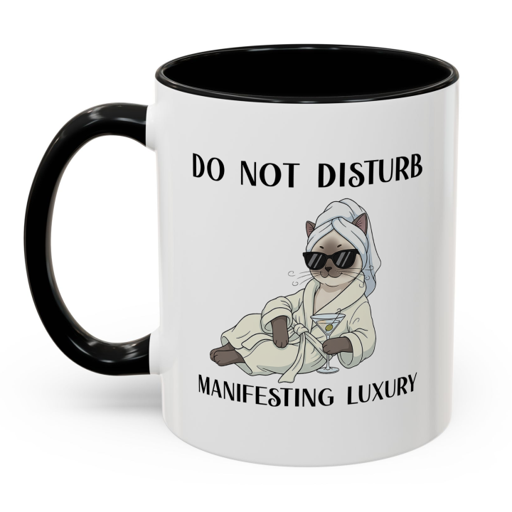 Glam Spa Cat Mug – Luxe Lounge Vibes