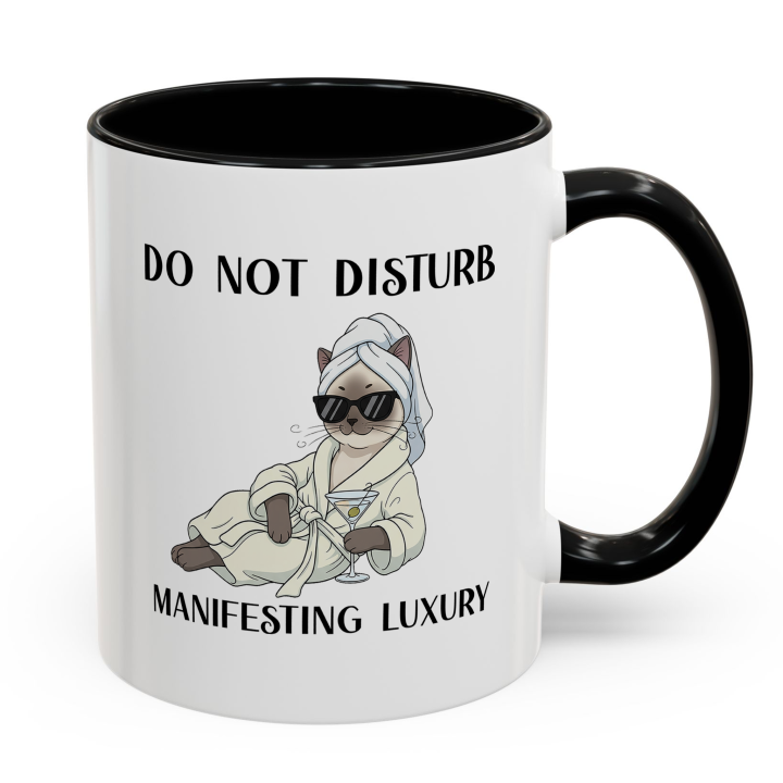 Glam Spa Cat Mug – Luxe Lounge Vibes